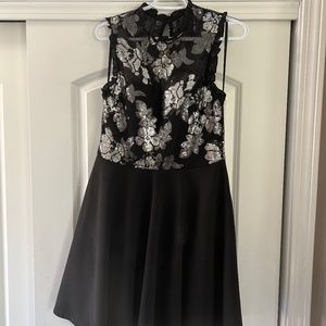 Dress sequin black and silver Sz 13